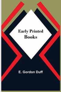 Early Printed Books