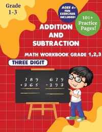 Addition and subtraction Math WorkBook Grade 1,2,3