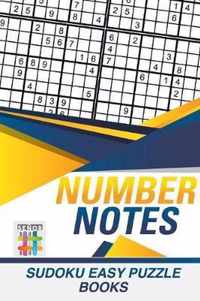 Number Notes Sudoku Easy Puzzle Books