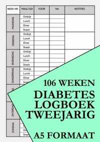 Bloedsuiker Planner en Diabetes Logboek - Tweejarig