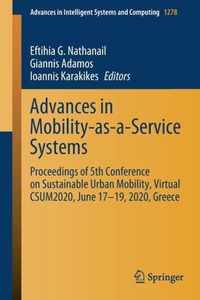 Advances in Mobility-as-a-Service Systems