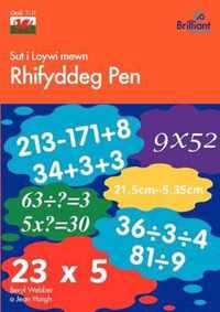 Sut i Loywi mewn Rhifyddeg Pen