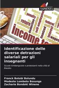 Identificazione delle diverse detrazioni salariali per gli insegnanti