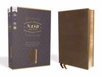 NASB, Single-Column Reference Bible, Wide Margin, Leathersoft, Brown, 1995 Text, Comfort Print