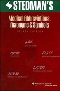 Stedman's Medical Abbreviations, Acronyms And Symbols