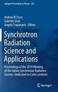 Synchrotron Radiation Science and Applications