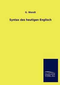 Syntax des heutigen Englisch