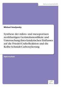 Synthese der mikro- und mesoporoesen zeolithartigen Gerustalumosilikate und Untersuchung ihres katalytischen Einflusses auf die Friedel-Crafts-Reaktion und die Kolbe-Schmidt-Carboxylierung