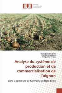 Analyse du systeme de production et de commercialisation de l'oignon