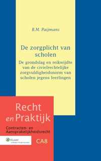 De zorgplicht van scholen - Brechtje Maria Paijmans - Paperback (9789013115352)