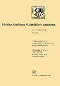 Differenzierung Und Musterbildung Bei Einfachen Organismen. Kurzlebige Isotope in Der Pflanzenphysiologie Am Beispiel Des 11c-Radiokohlenstoffs