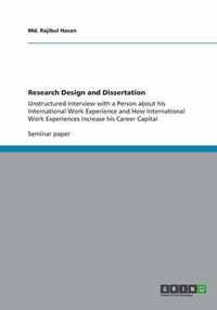 Research Design and Dissertation