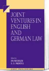 Joint Ventures in English and German Law