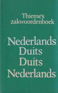 Thieme s zakwoordenboek ned. duits duits ned.