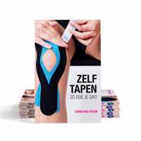 Kinesiotape boek "Zelf tapen. Zó doe je dat!" -  Handig overzicht met instructies voor 30 blessures met foto en video - behandeling met kinesiotape (CureTape) - kinesiologie tapen boek van FysioTape