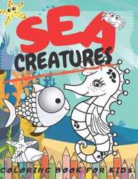 Sea Creatures Coloring Book For Kids