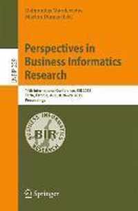 Perspectives in Business Informatics Research