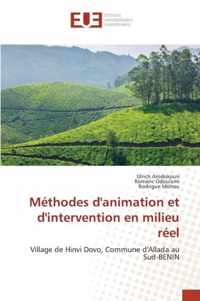 Methodes d'Animation Et d'Intervention En Milieu Reel