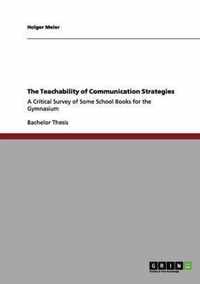 The Teachability of Communication Strategies