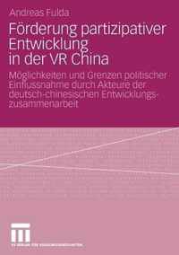 F Rderung Partizipativer Entwicklung in Der VR China