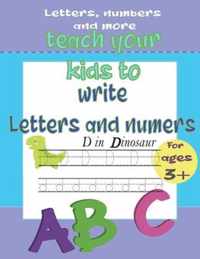 teach your kids to write letters and numbers