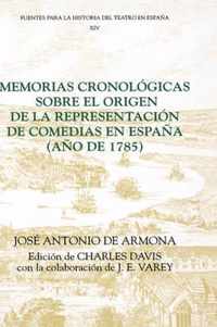 Memorias Cronologicas Sobre El Origen De La Representacion D