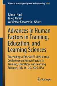 Advances in Human Factors in Training, Education, and Learning Sciences