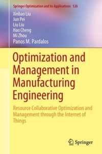 Optimization and Management in Manufacturing Engineering