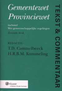 Tekst & commentaar - Gemeentewet Provinciewet Wet gemeenschappelijke regelingen