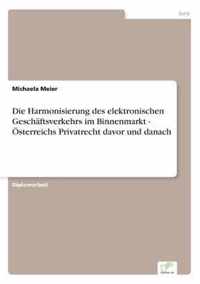 Die Harmonisierung des elektronischen Geschaftsverkehrs im Binnenmarkt - OEsterreichs Privatrecht davor und danach