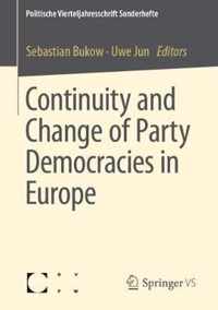 Continuity and Change of Party Democracies in Europe