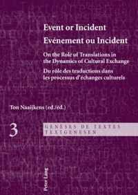 Event or Incident. Evénement ou Incident