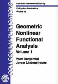 Geometric Nonlinear Functional Analysis, Volume 1