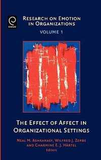 The Effect of Affect in Organizational Settings