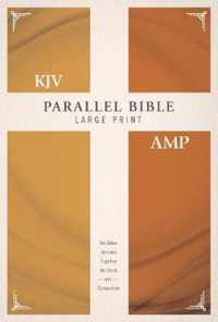 KJV, Amplified, Parallel Bible, Large Print, Hardcover, Red Letter