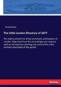 The Little London Directory of 1677