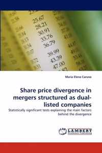 Share price divergence in mergers structured as dual-listed companies