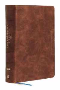 NIV, Lucado Encouraging Word Bible, Leathersoft, Brown, Thumb Indexed, Comfort Print