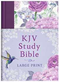 KJV Study Bible - Large Print [hummingbird Lilacs]