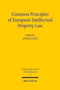 Common Principles of European Intellectual Property Law