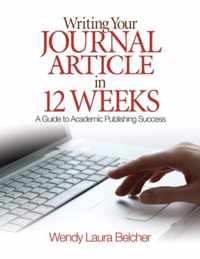 Writing Your Journal Article Twelve Wks