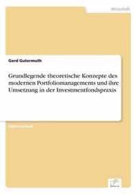 Grundlegende theoretische Konzepte des modernen Portfoliomanagements und ihre Umsetzung in der Investmentfondspraxis