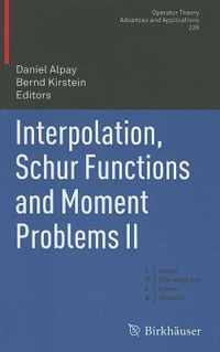 Interpolation, Schur Functions and Moment Problems II