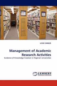 Management of Academic Research Activities