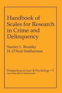 Handbook of Scales for Research in Crime and Delinquency