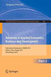 Advances in Applied Economics, Business and Development