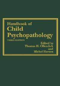 Handbook of Child Psychopathology