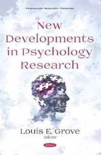 New Developments in Psychology Research