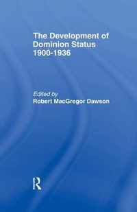 Development of Dominion Status 1900-1936