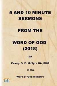 5 and 10 Minute Sermons from the Word of God (2018)